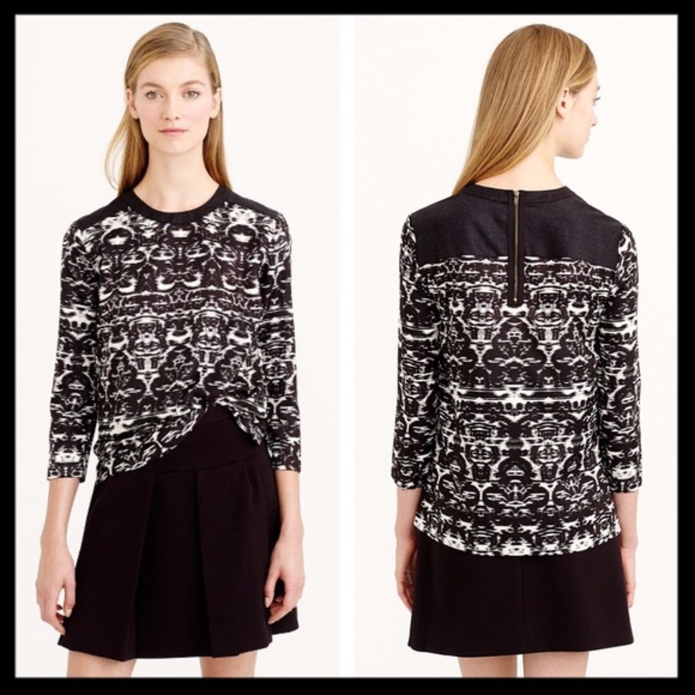 Jcrew ikat blouse.